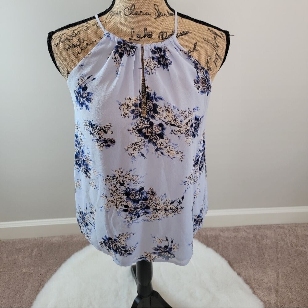 Joie blue floral top